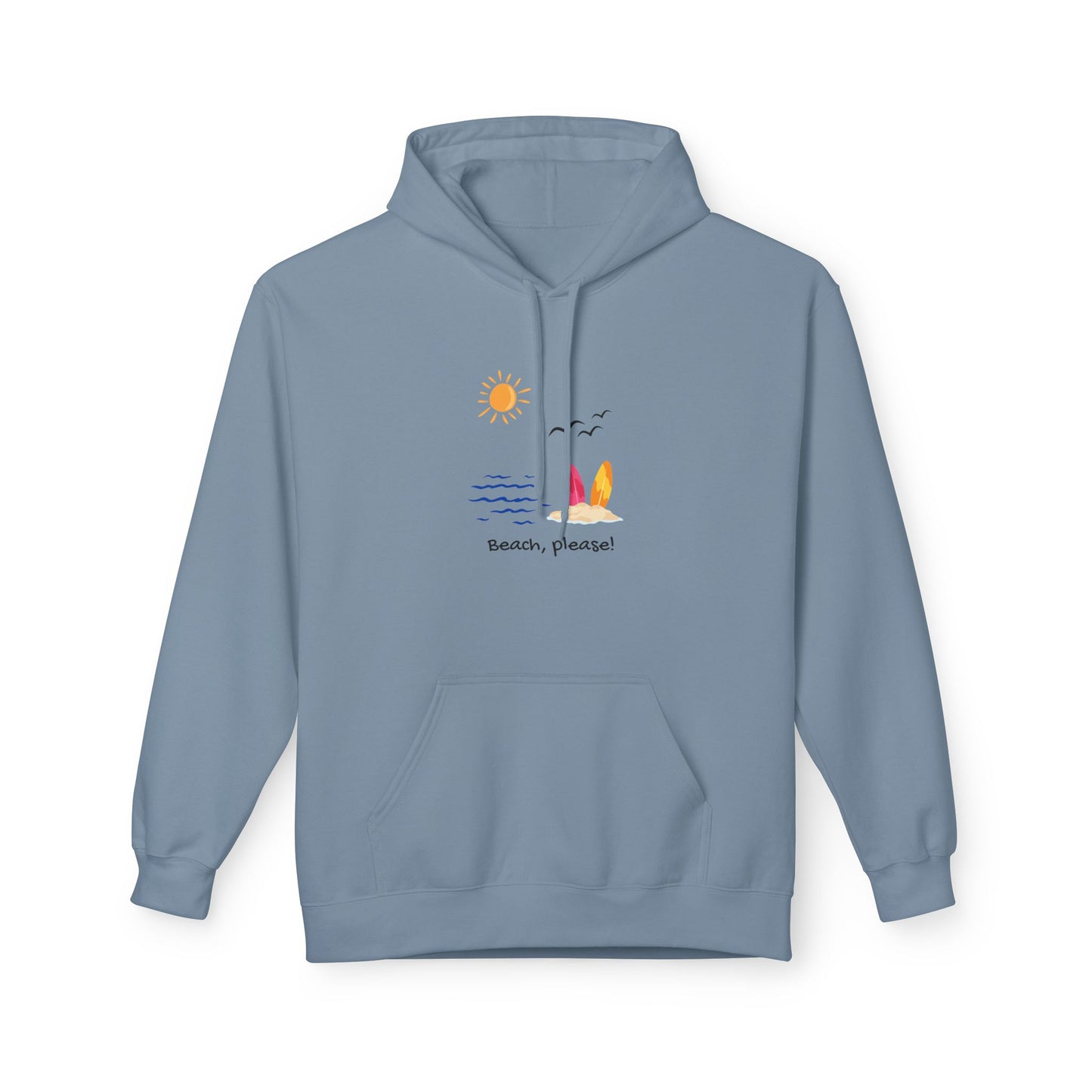 Beach Please! — Graphic Unisex Hoodie