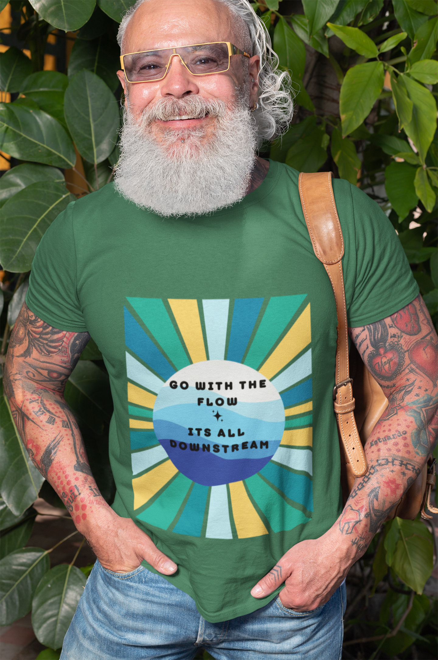 Go with the Flow - Unisex Jersey Short Sleeve Tee