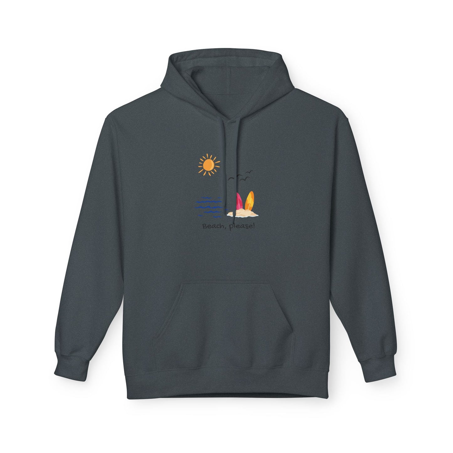 Beach Please! — Graphic Unisex Hoodie