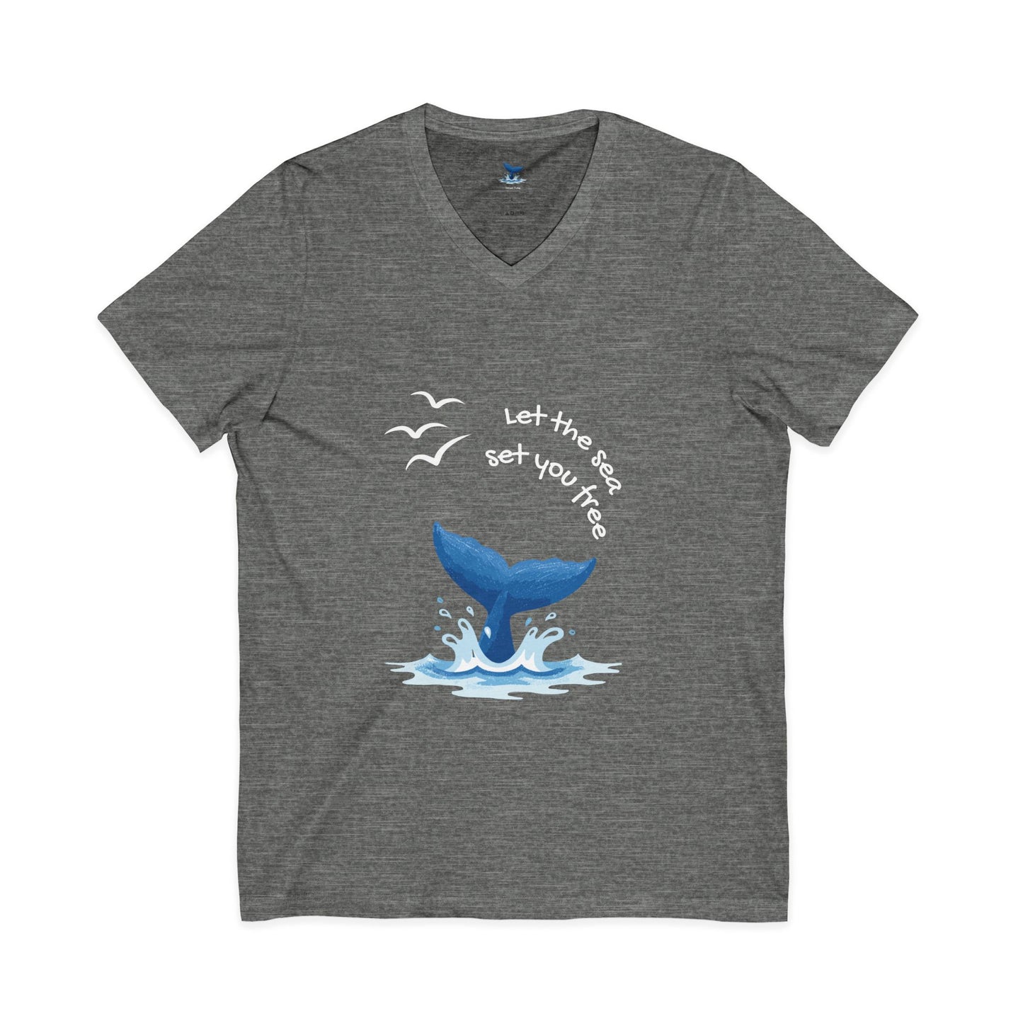Let the Sea Set You Free - Unisex V-Neck Shirt