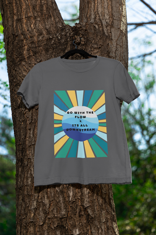 Go with the Flow - Unisex Jersey Short Sleeve Tee