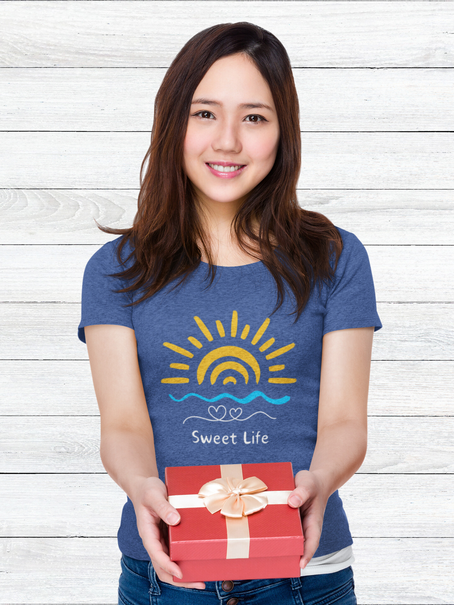 Sweet Life - Unisex Jersey Short Sleeve V-Neck Tee