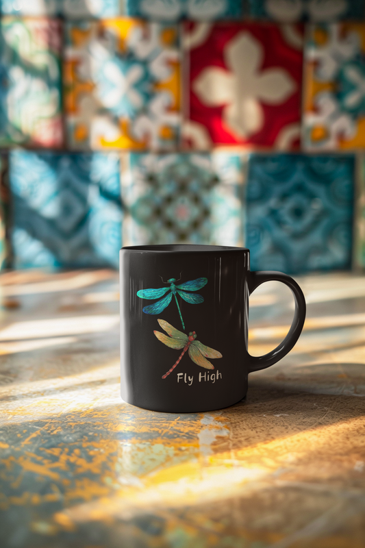 Fly High - Black Mug (11oz, 15oz)