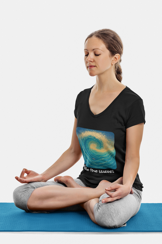 Ride the Waves V-Neck Tee