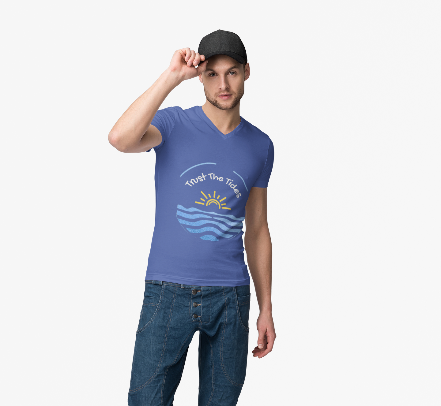 Trust the Tides - Unisex V-Neck Tee