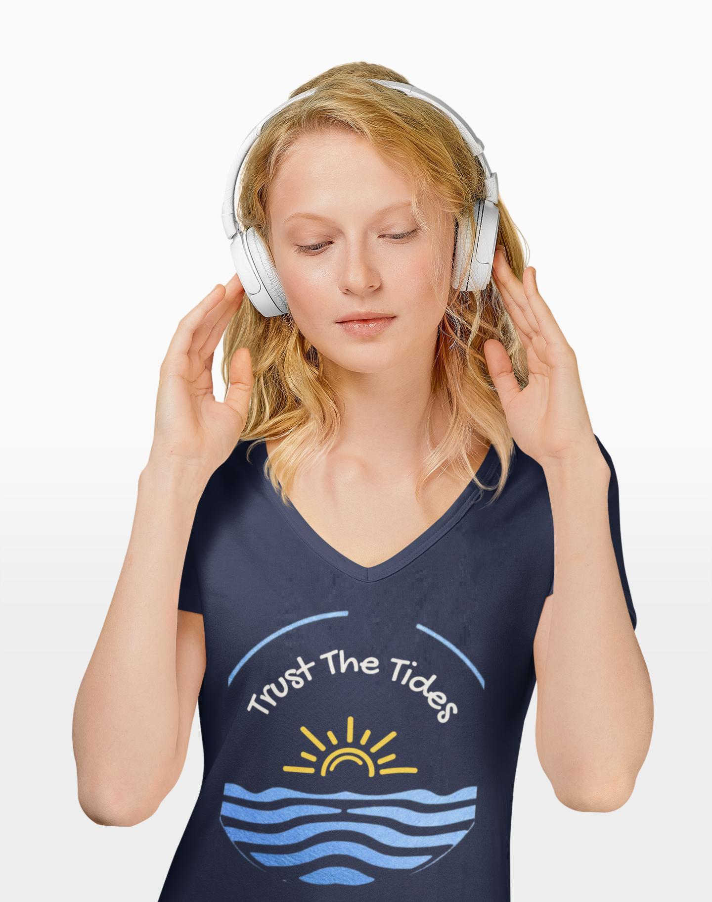 Trust the Tides - Unisex V-Neck Tee