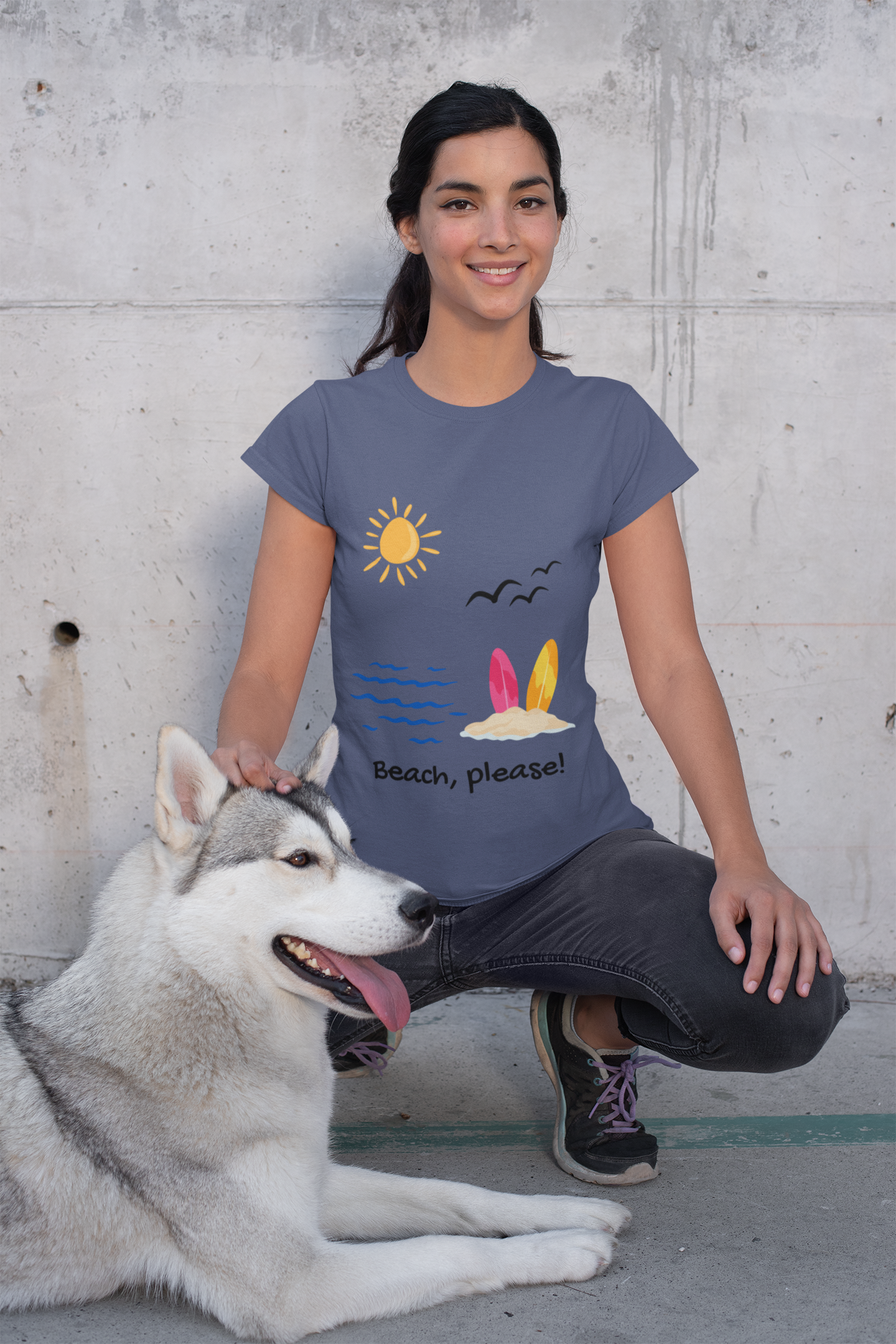 "Beach, Please" Tee — Women's Graphic Tee