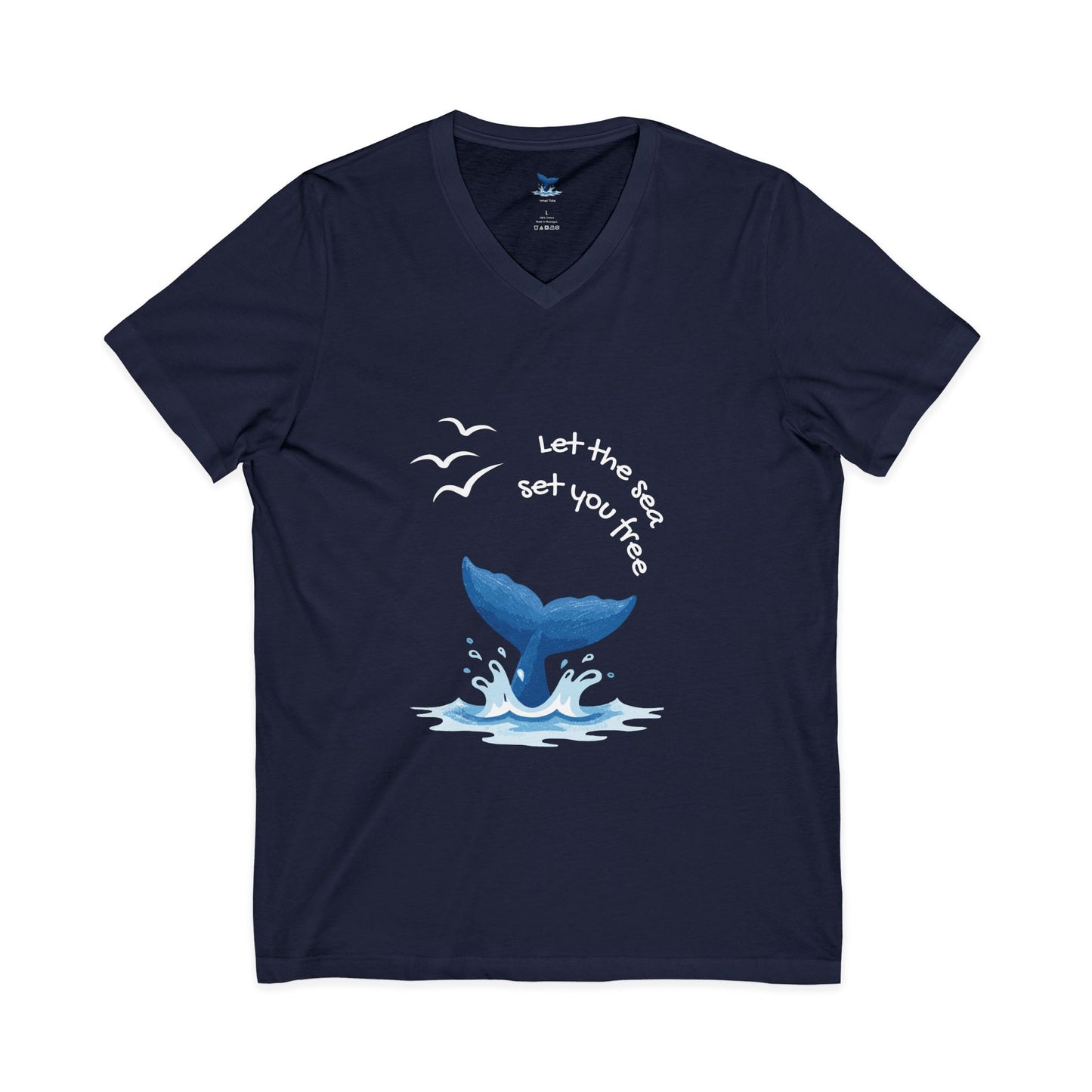 Let the Sea Set You Free - Unisex V-Neck Shirt